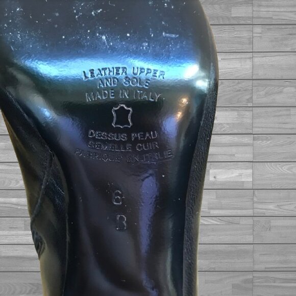 CAVALLINI Black Leather Ankle Boots - Made in Italy (NWOT) - Picture 7 of 7